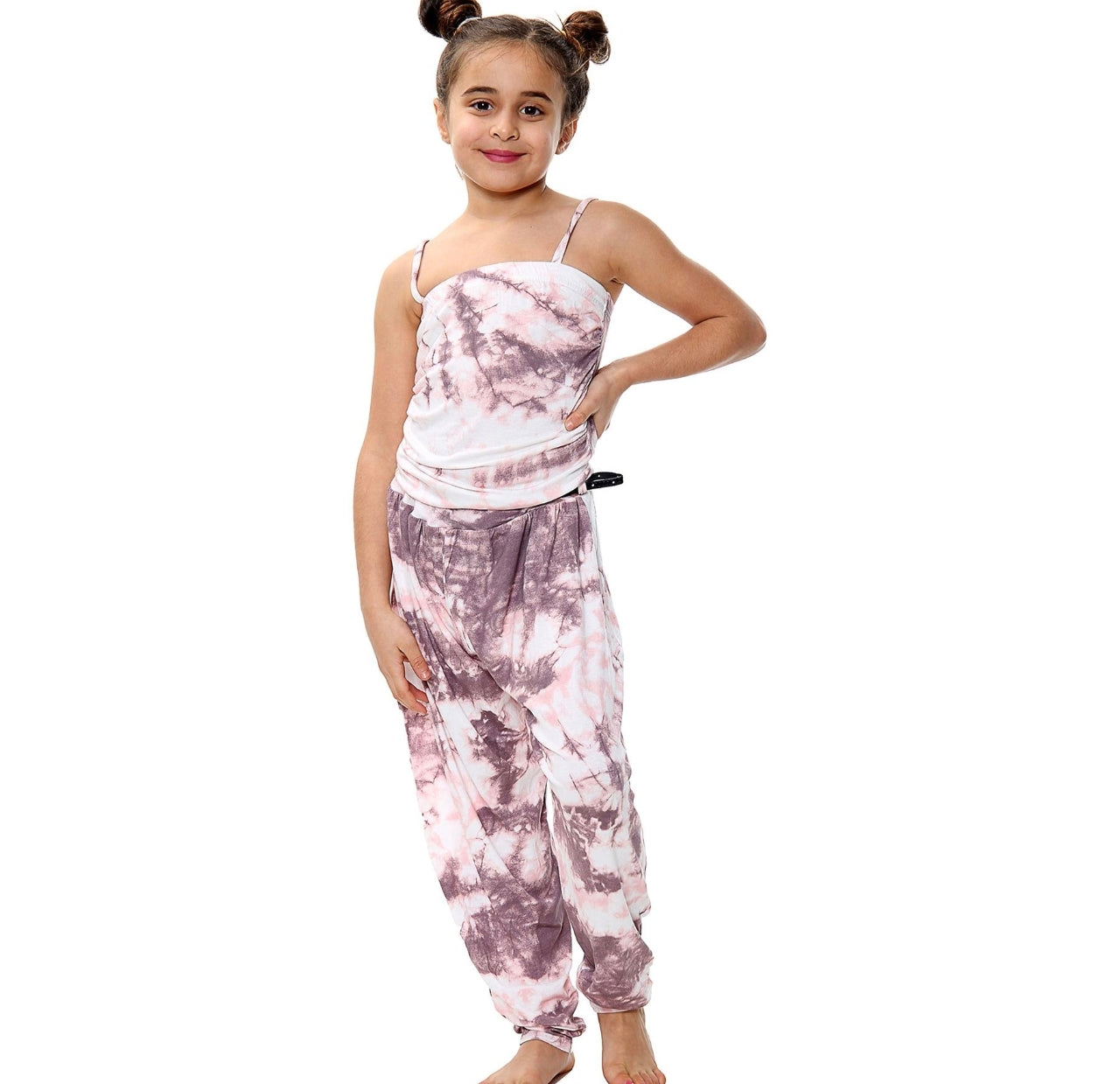 Girls Tie Dye Jumpsuit