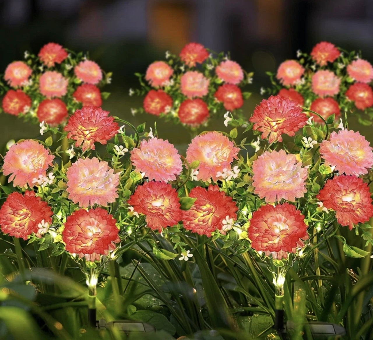 2pk Solar Flower Stake Lights