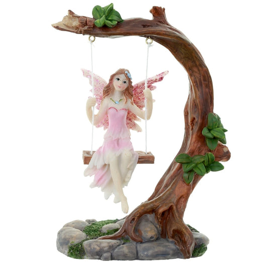 Swinging Flower Fairy Figurine
