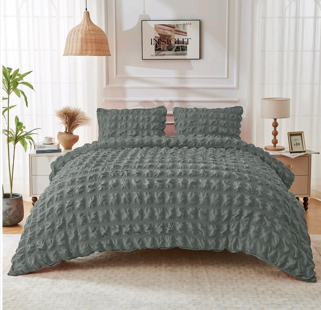 Soft Seersucker Duvet Set