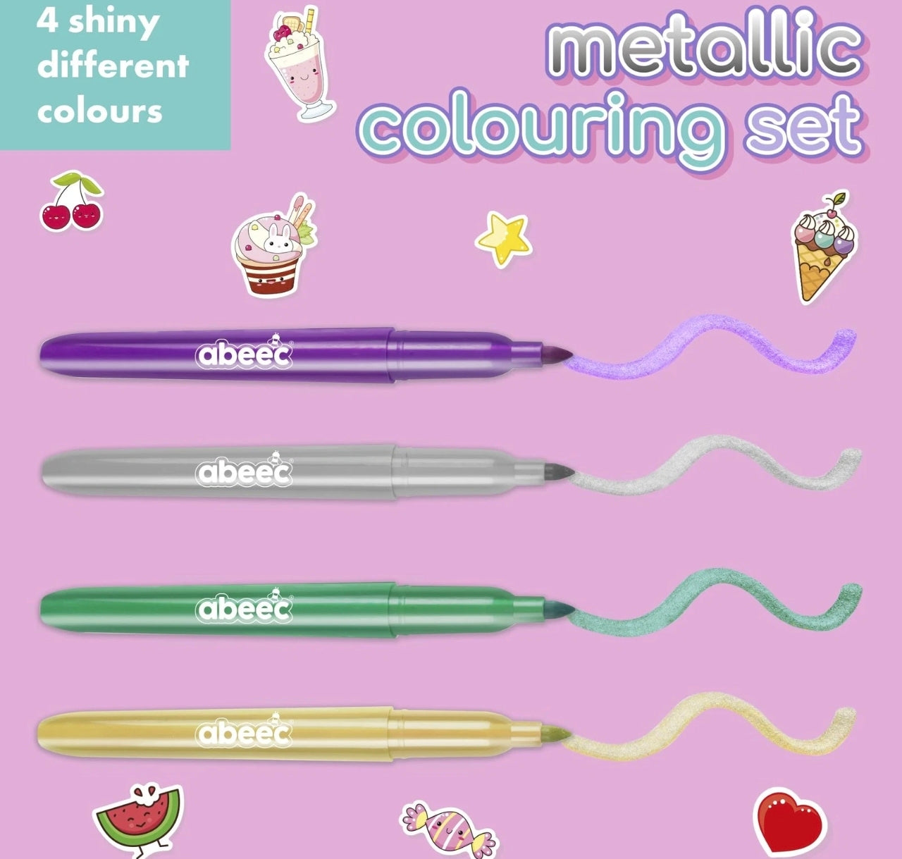 Scented & Metallic Colouring Set