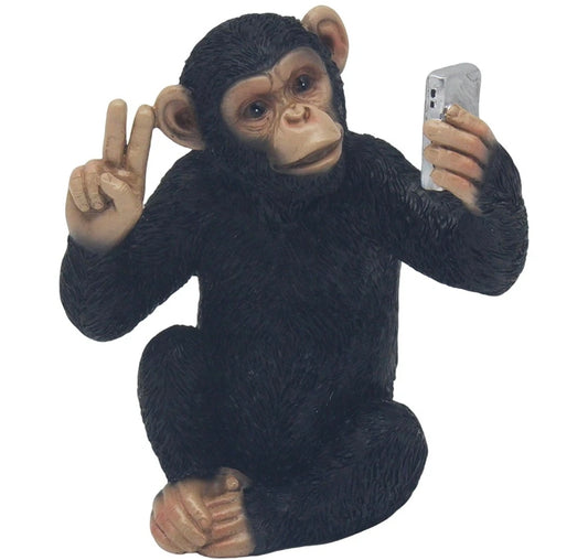 Cheeky Monkey Selfie  Ornament