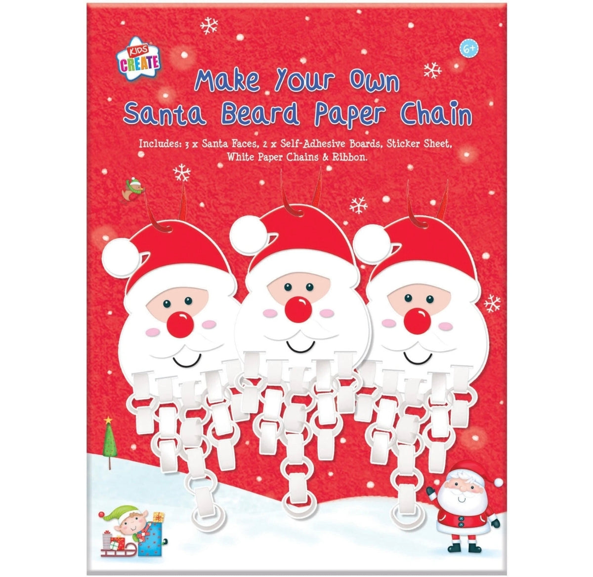 Santa Beard Paper Chain Activity Set