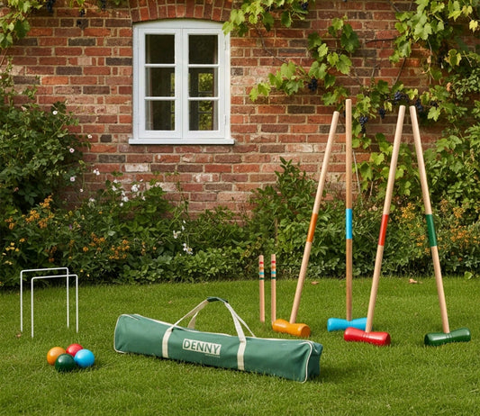 4 Person Wooden Croquet Set