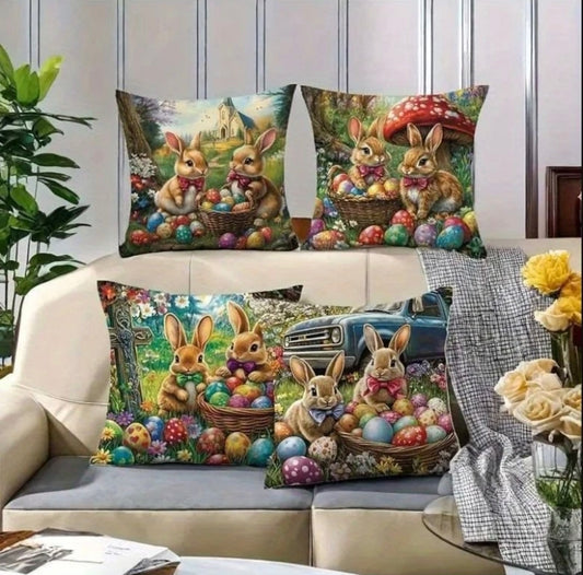 4pc Easter Cushion Covers