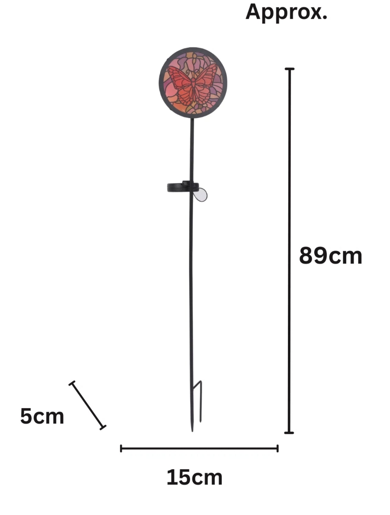Large Mosaic Solar Stake Lights