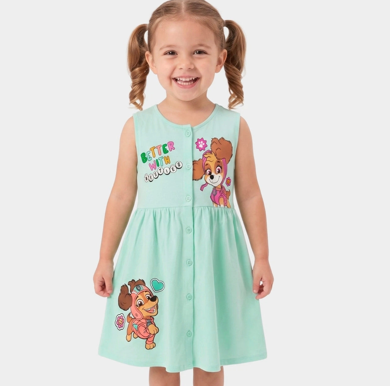 Girl Pups Summer Dress