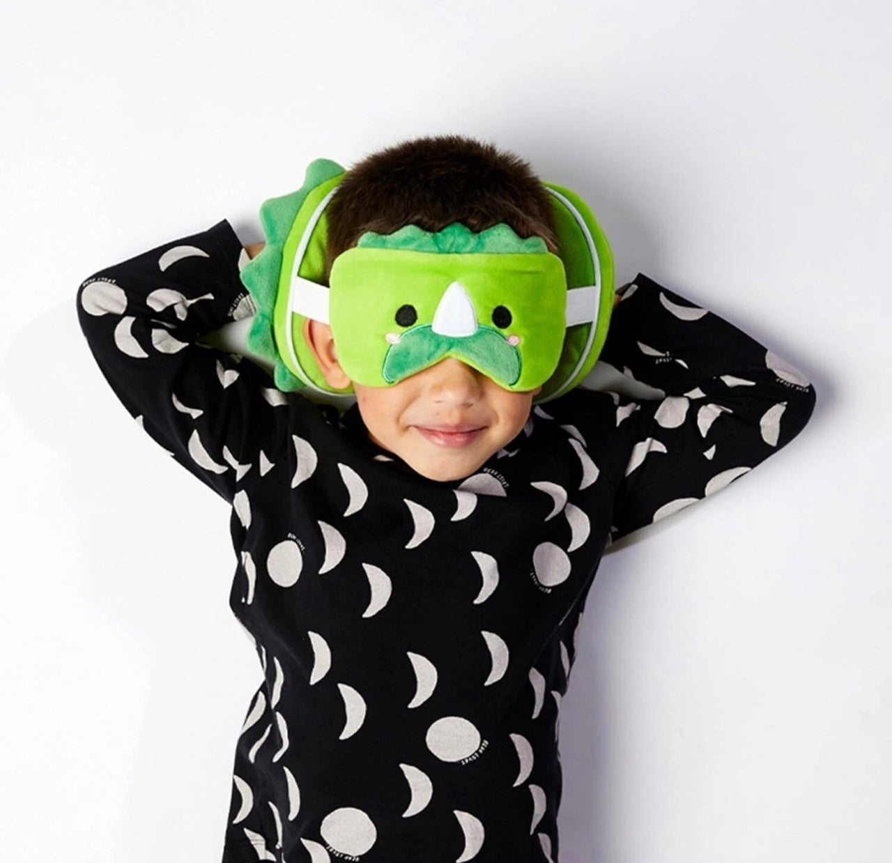 2-in-1 Novelty Travel Pillow / Eye Mask Dinosaur