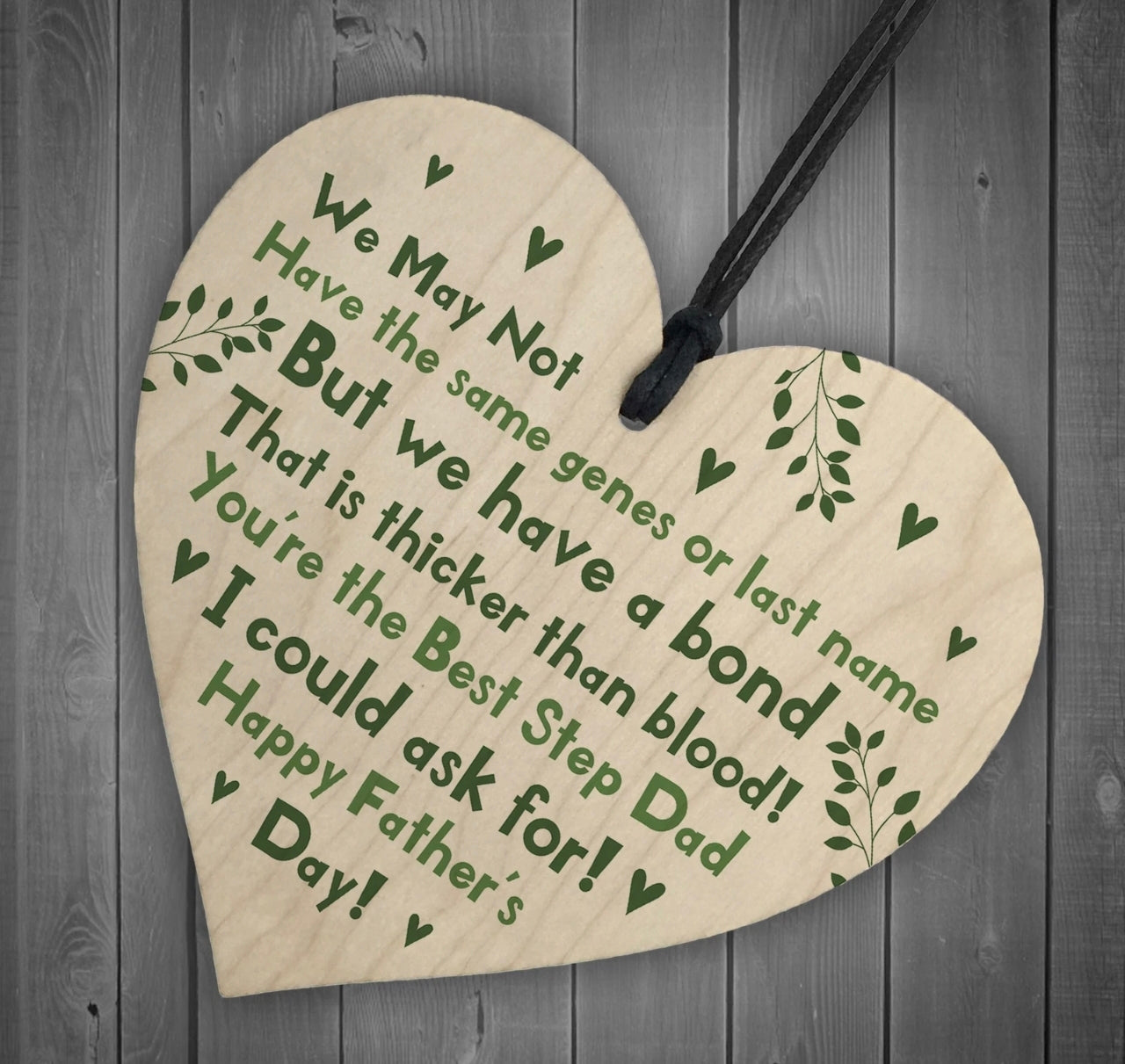 Wooden Heart Father's Day Keepsakes
