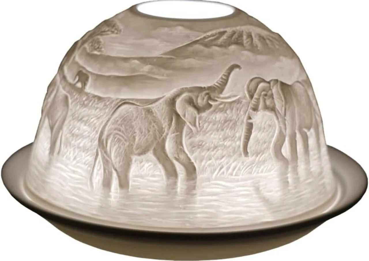 Lithopane Porcelain Tea Light Domes