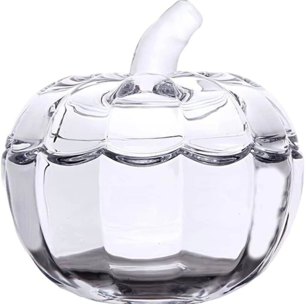 Glass Pumpkin Shaped Jar