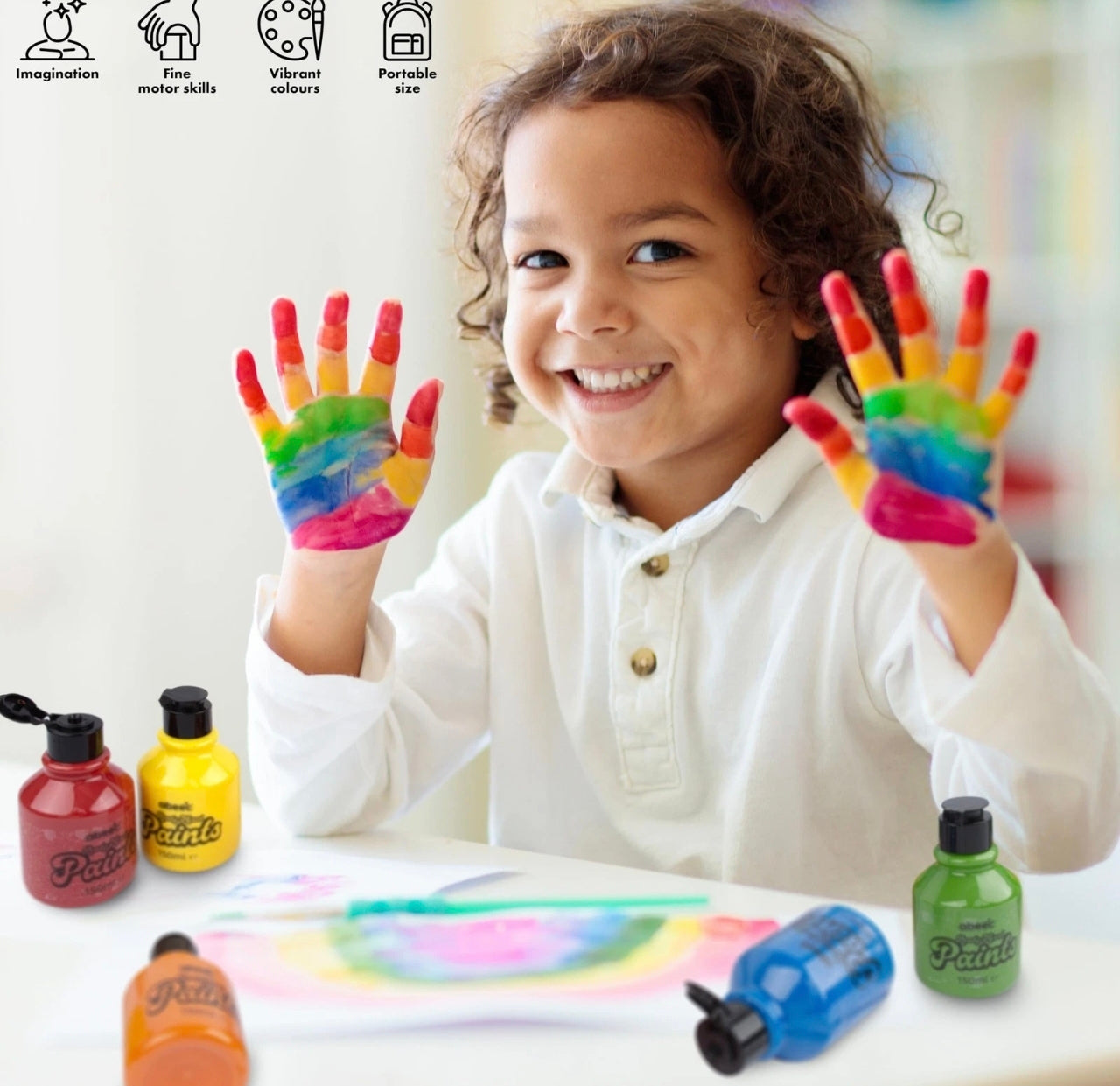 5pk Ready Mixed Washable Paints