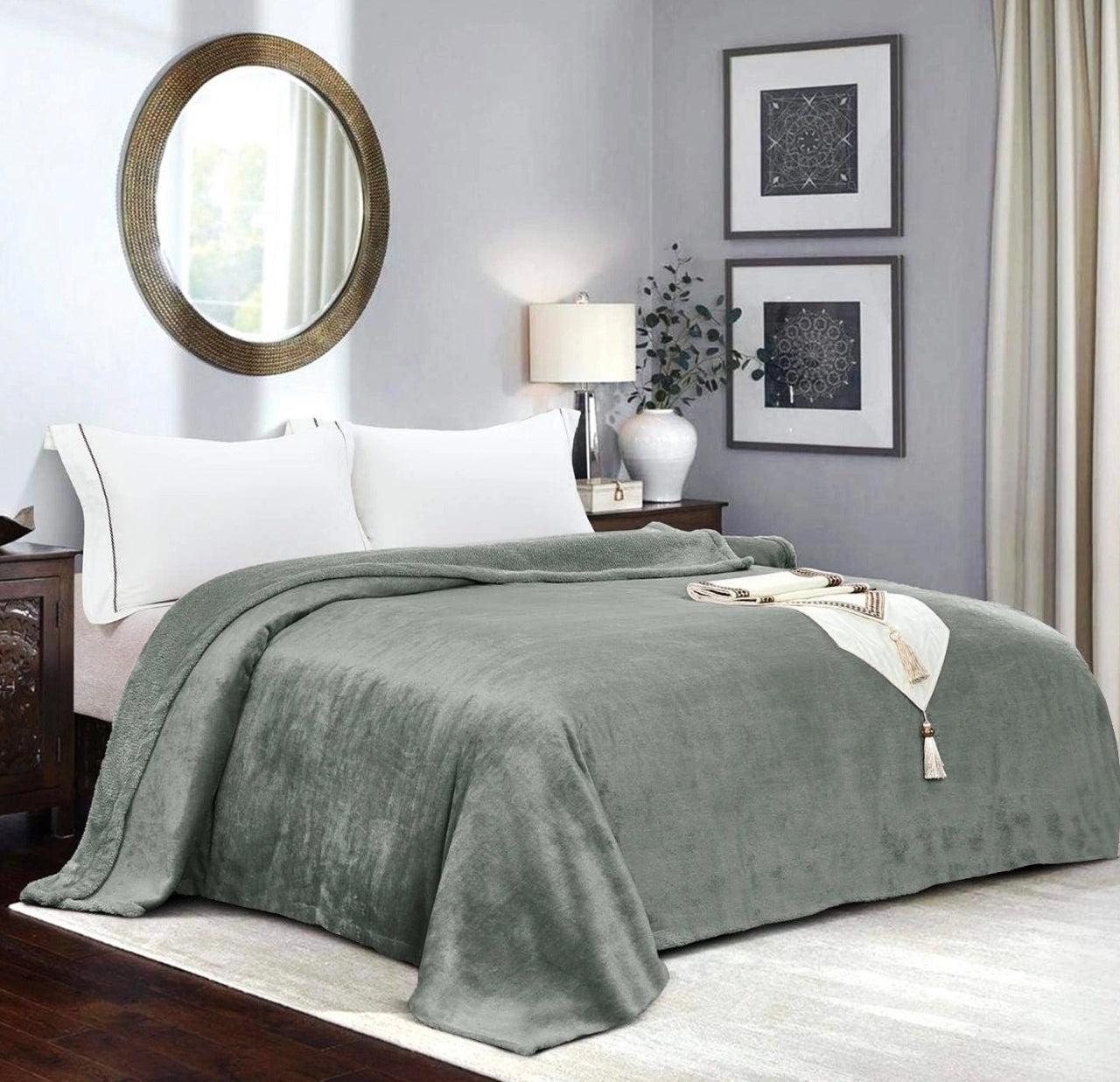 Large Mink Fleece Throws