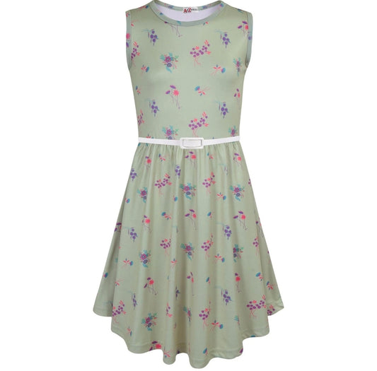 Sleeveless Girls Wild Flowers Skater
