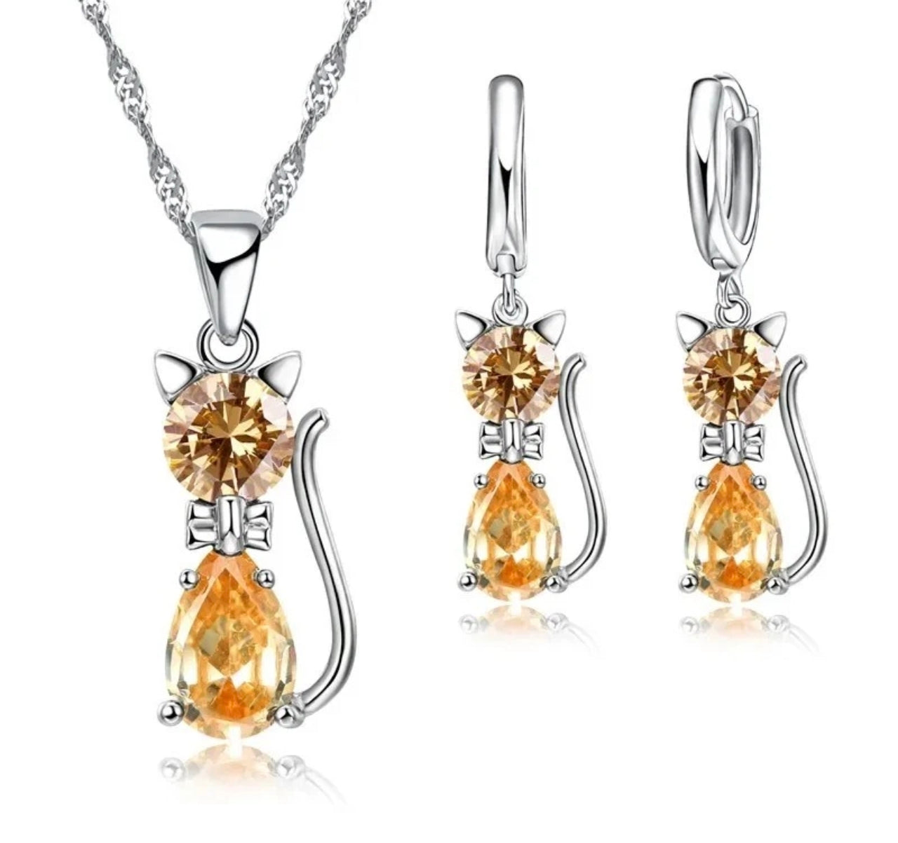 Cute Crystal Cat Set