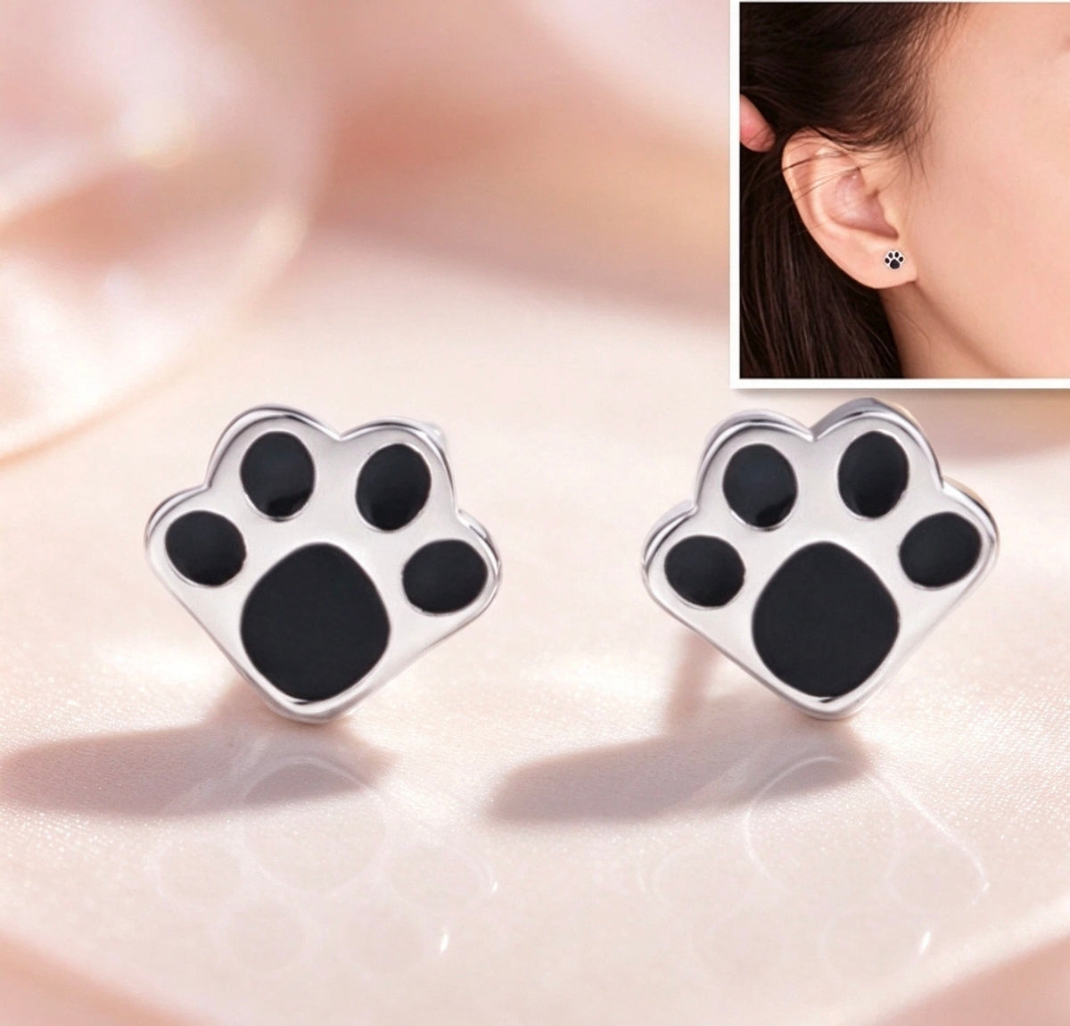 Cute Paw Print Earrings
