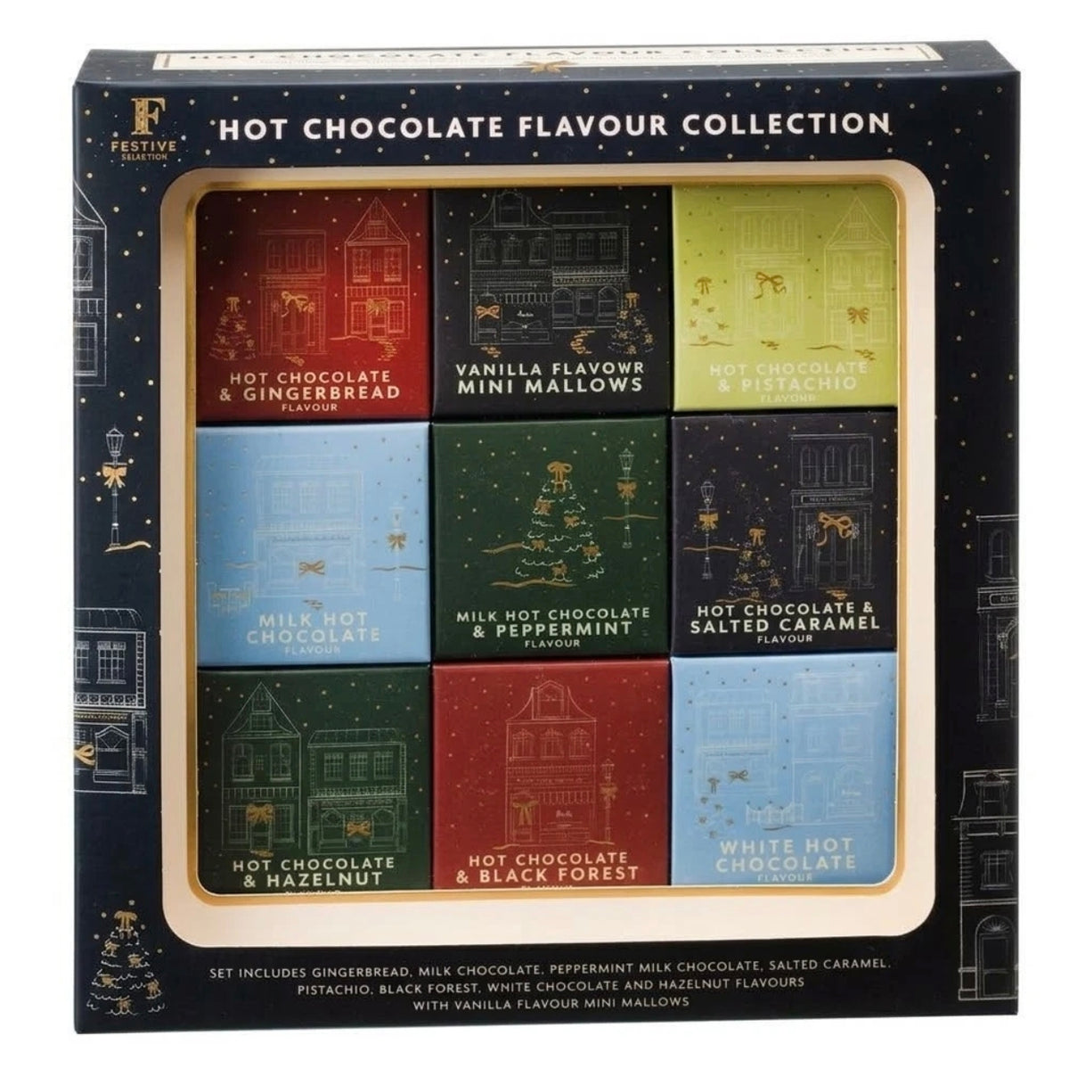 9pc Festive Hot Chocolate Selection