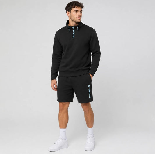 Men's Funnel Neck Sweatshirt & Shorts Set
