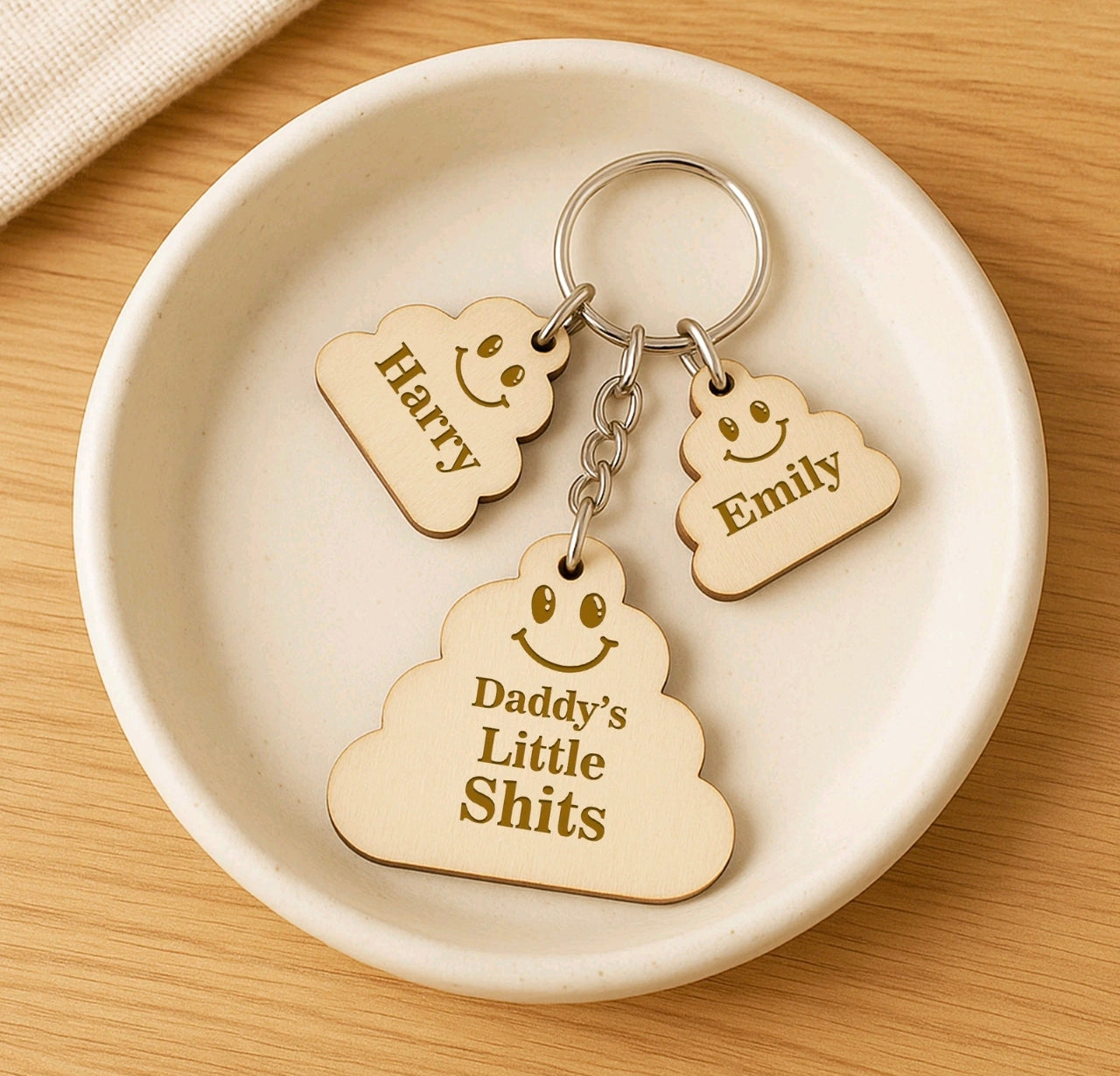 Daddy's Little Sh*ts Keyring