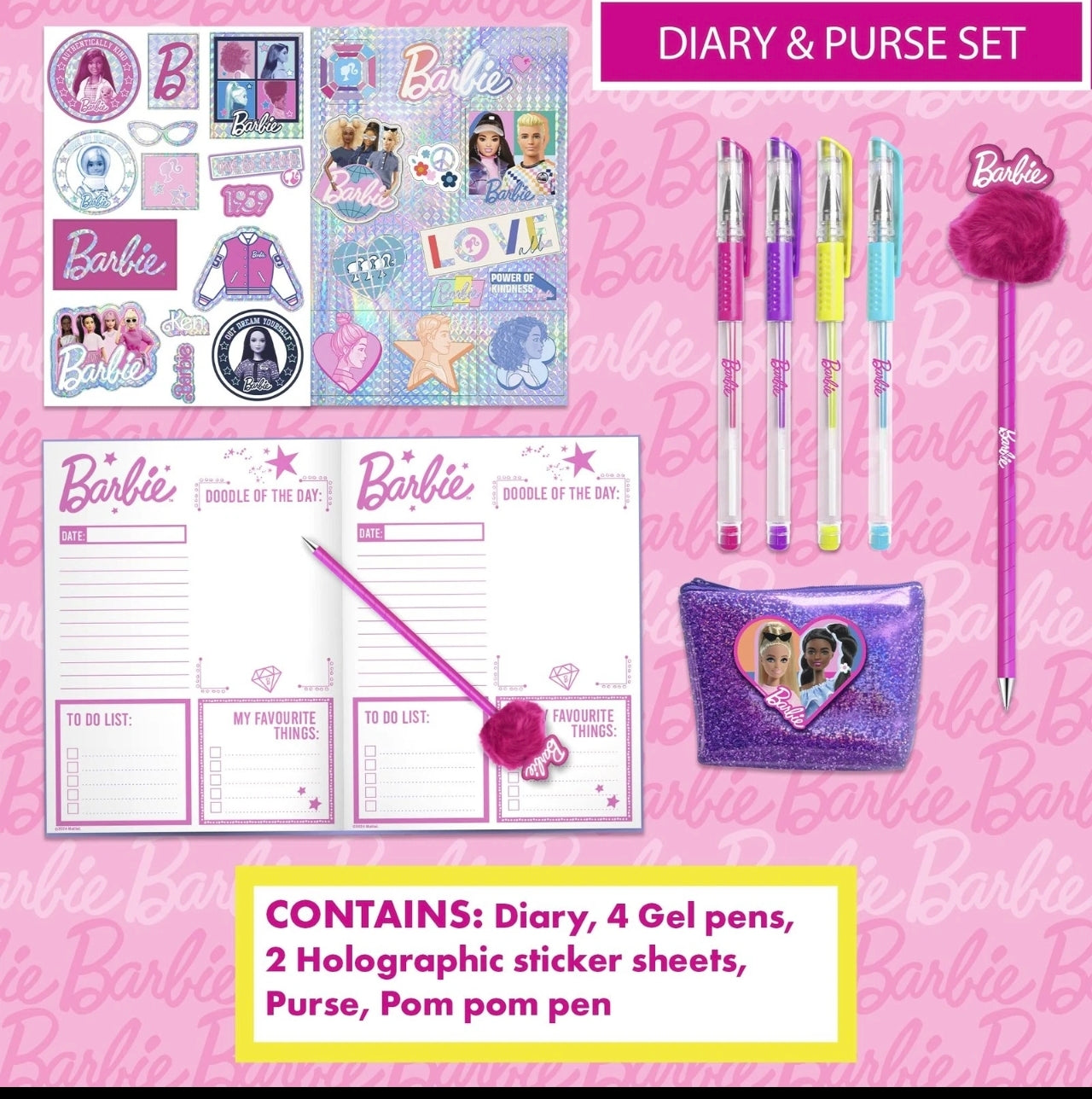 B Diary & Purse Set