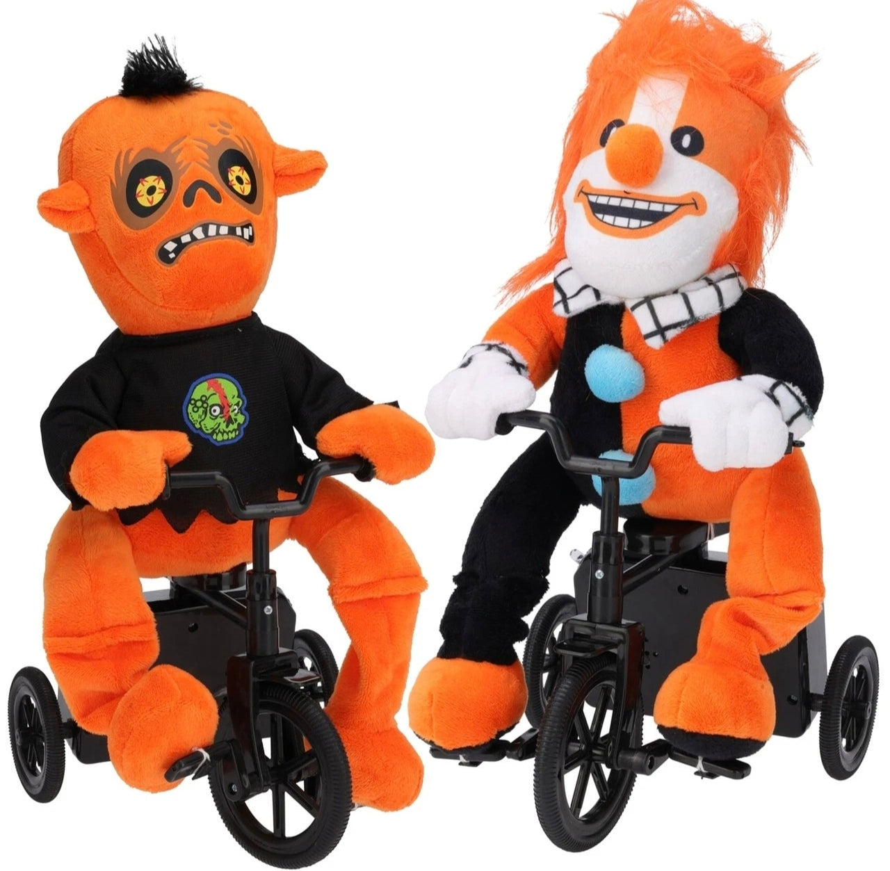 Animatronic Halloween Characters On A Bike