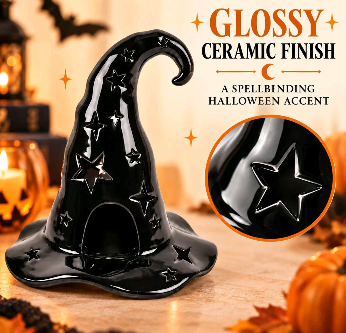 Witch Tealight Candle Holder