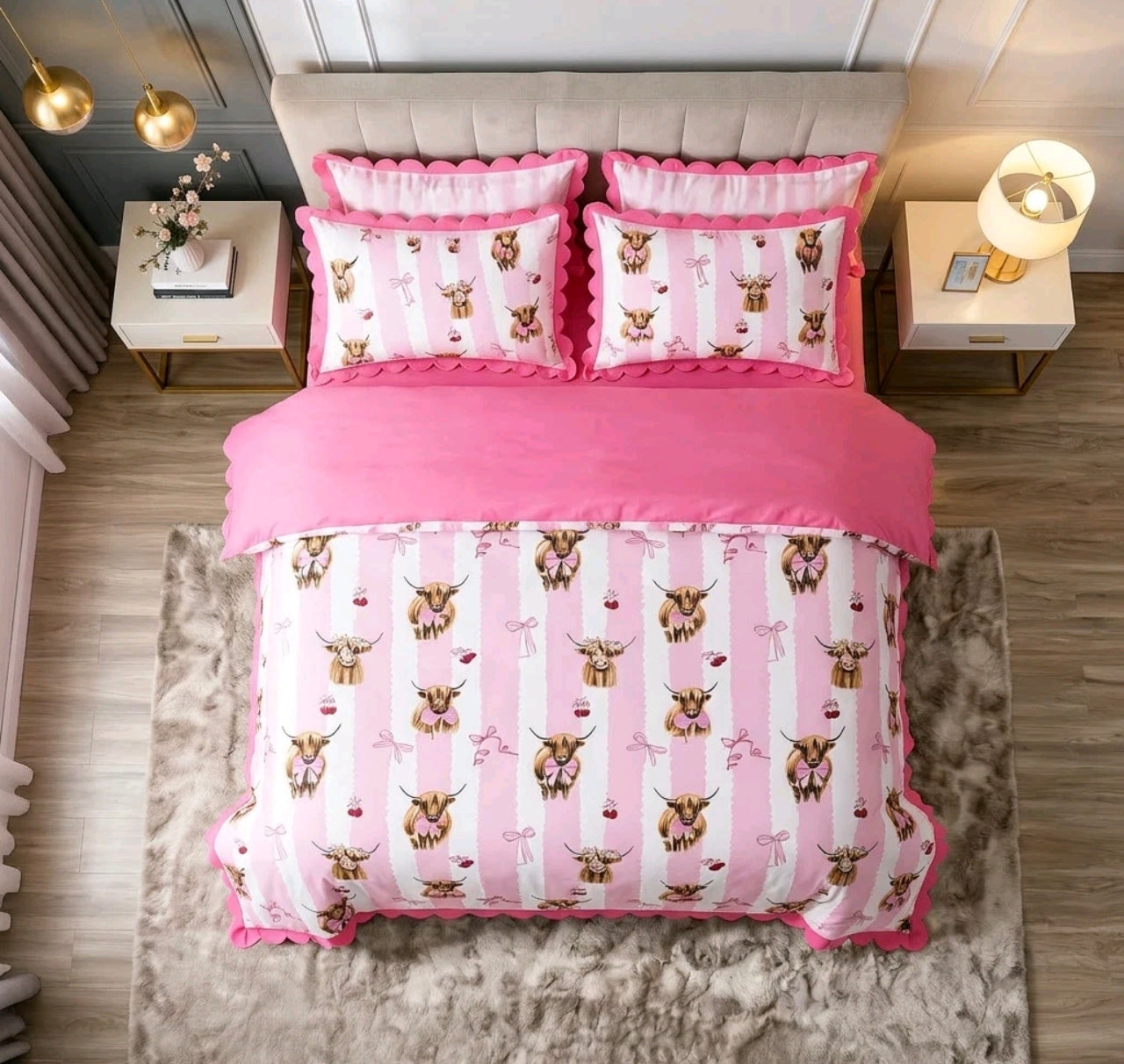 Cows With Bows Bedding Sets