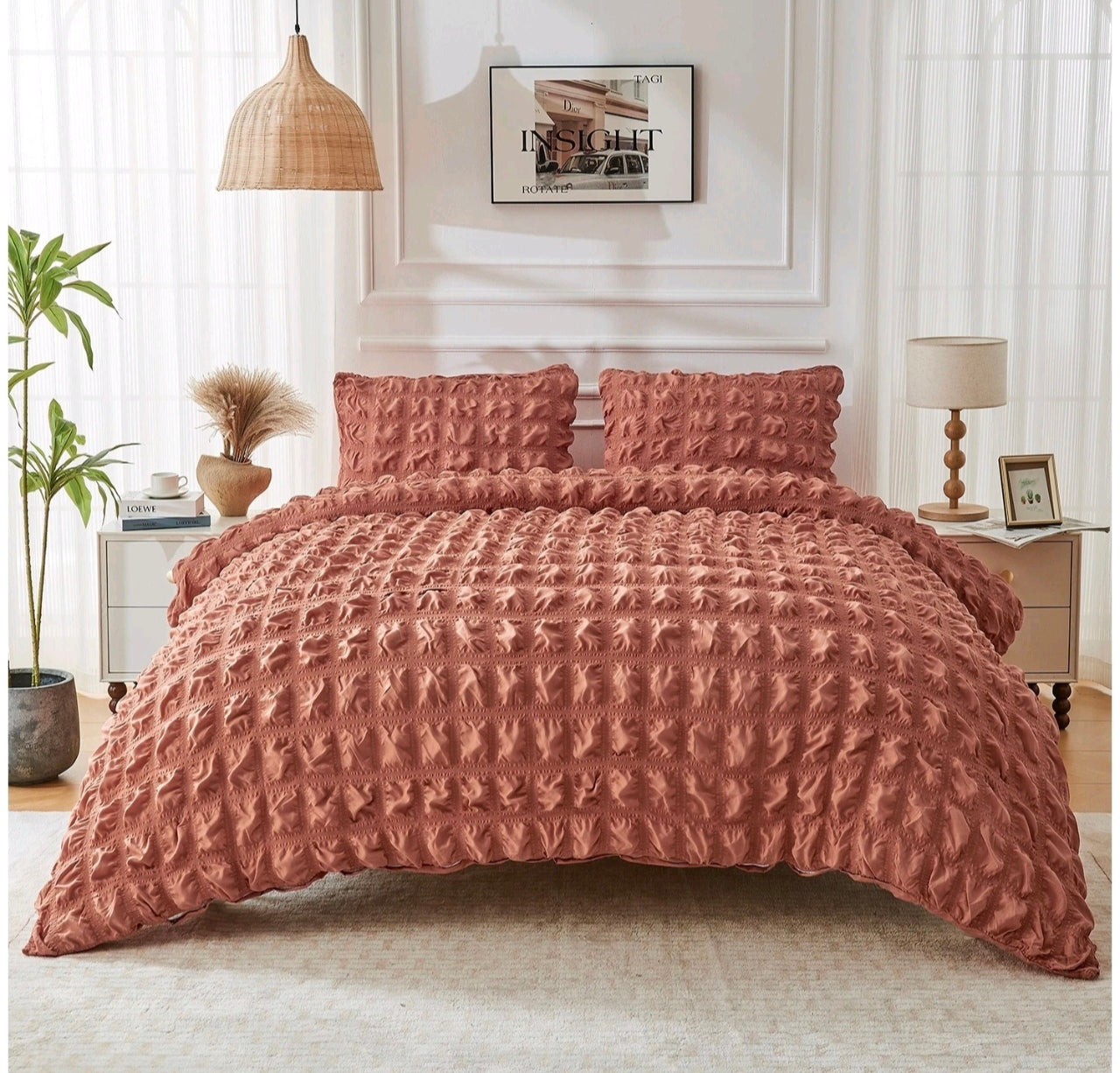 Soft Seersucker Duvet Set
