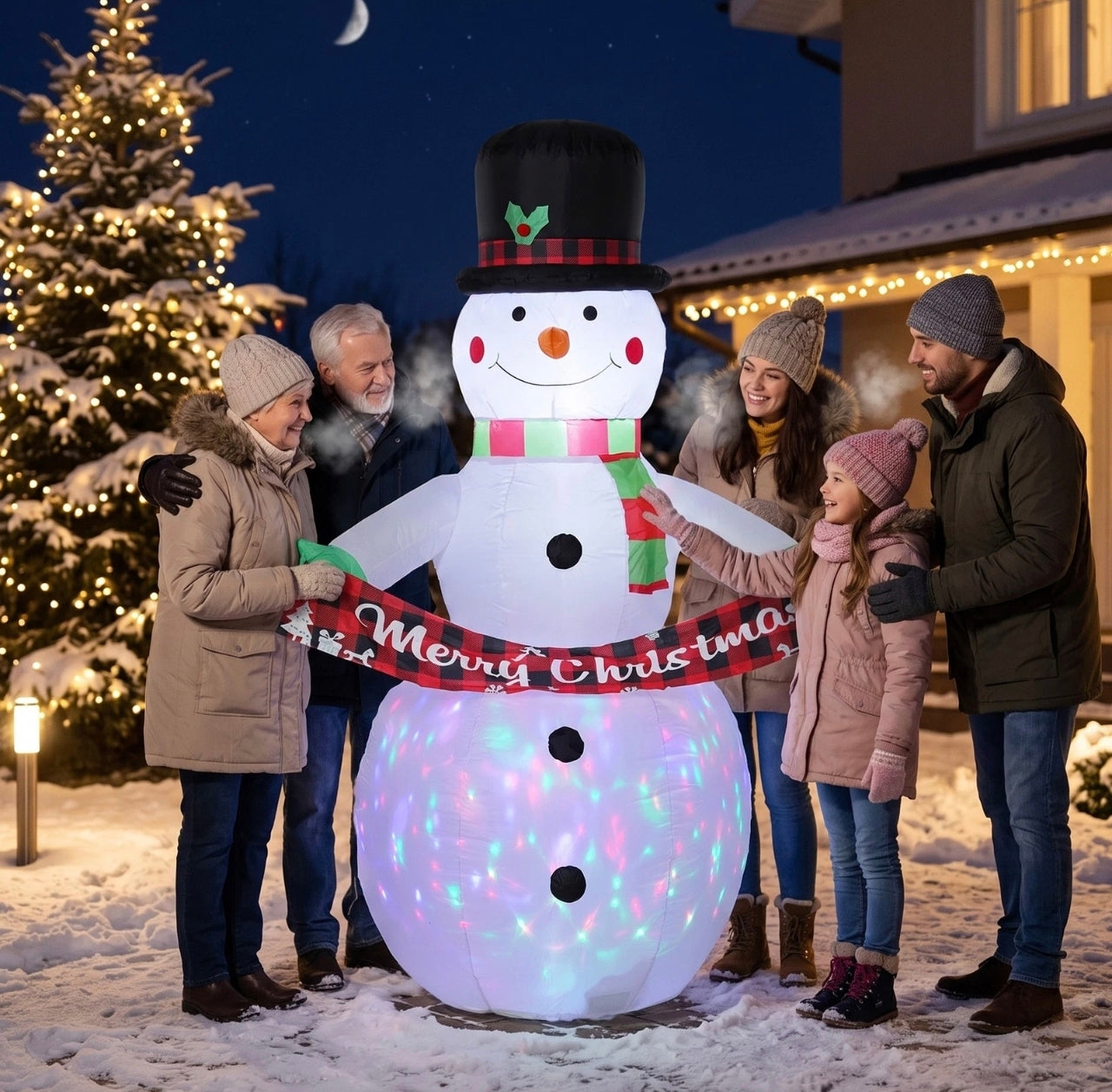 6.7ft Inflatable Snowman