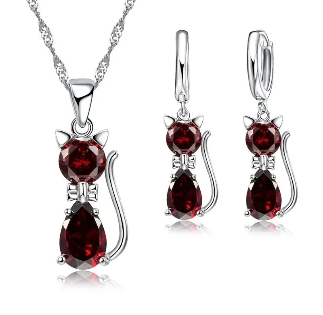 Cute Crystal Cat Set