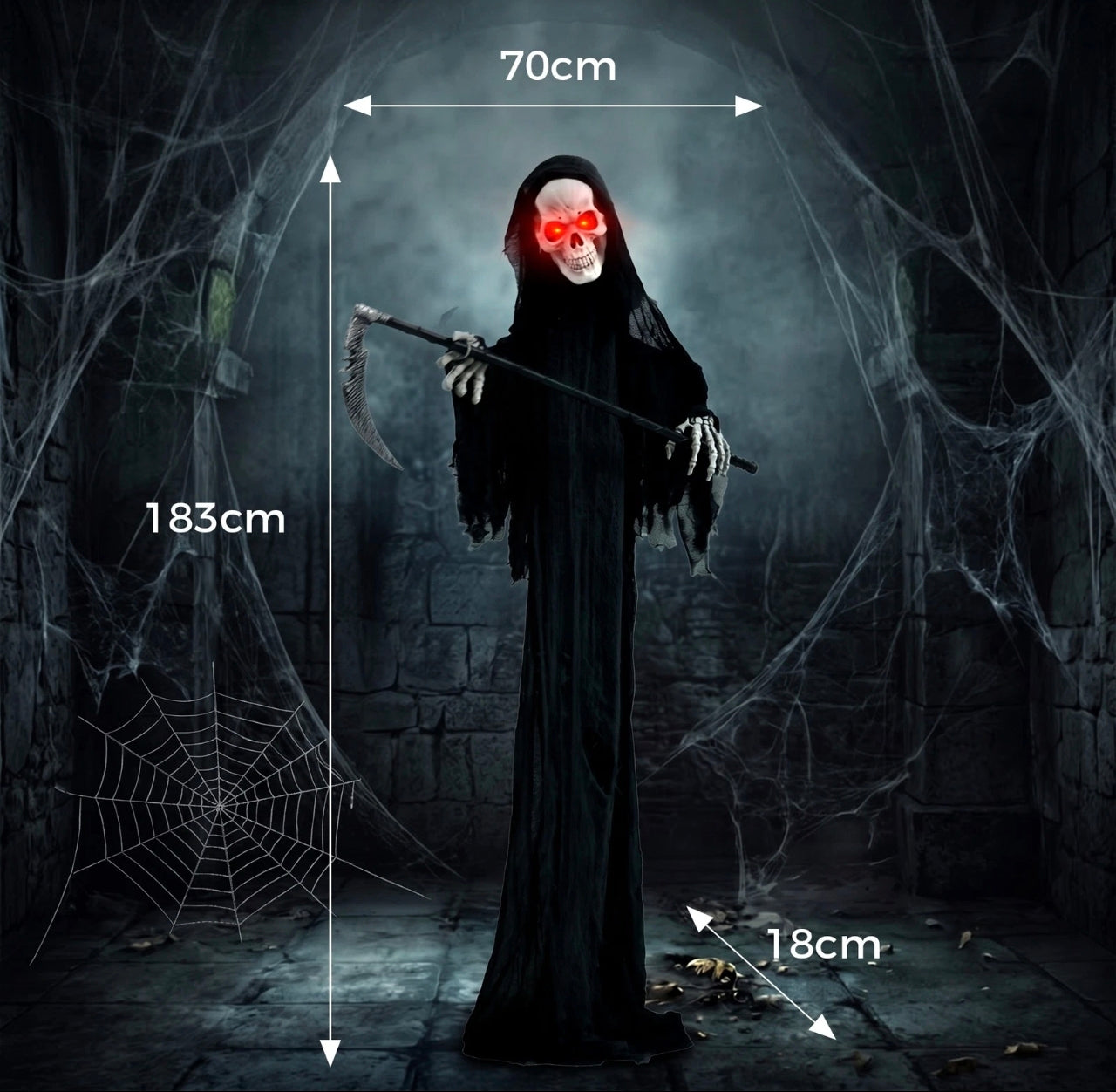 183cm Lifesize Animatronic Grim Reaper
