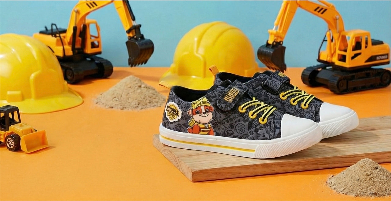 Yellow Bulldog Canvas Shoes