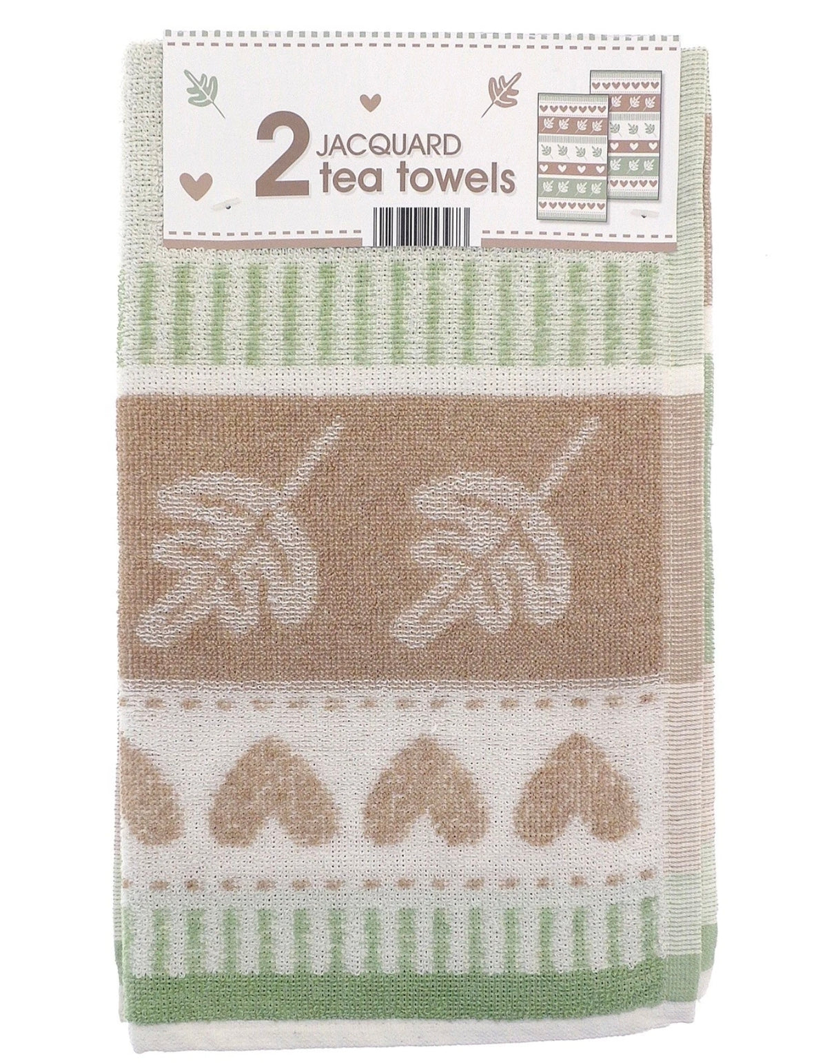 2pk Autumnal Jacquard Tea Towels