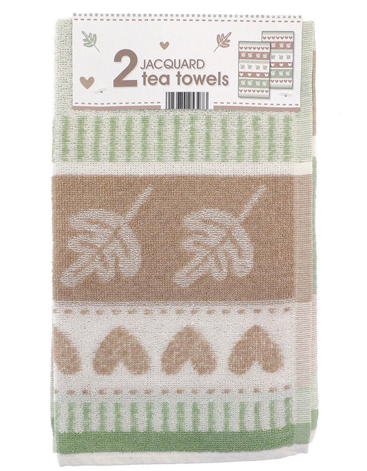 2pk Autumnal Jacquard Tea Towels