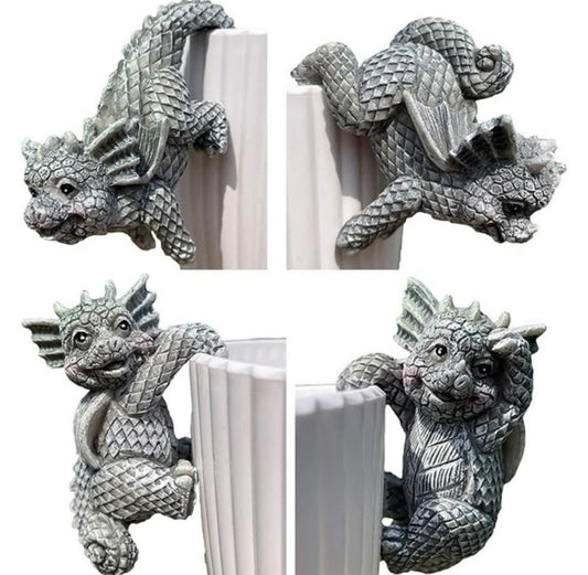 4pc Dragon Flower Pot Hangers