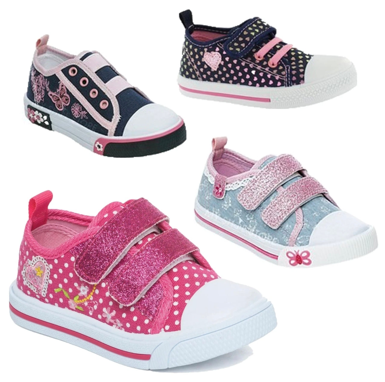 Girls Canvas Plimsolls