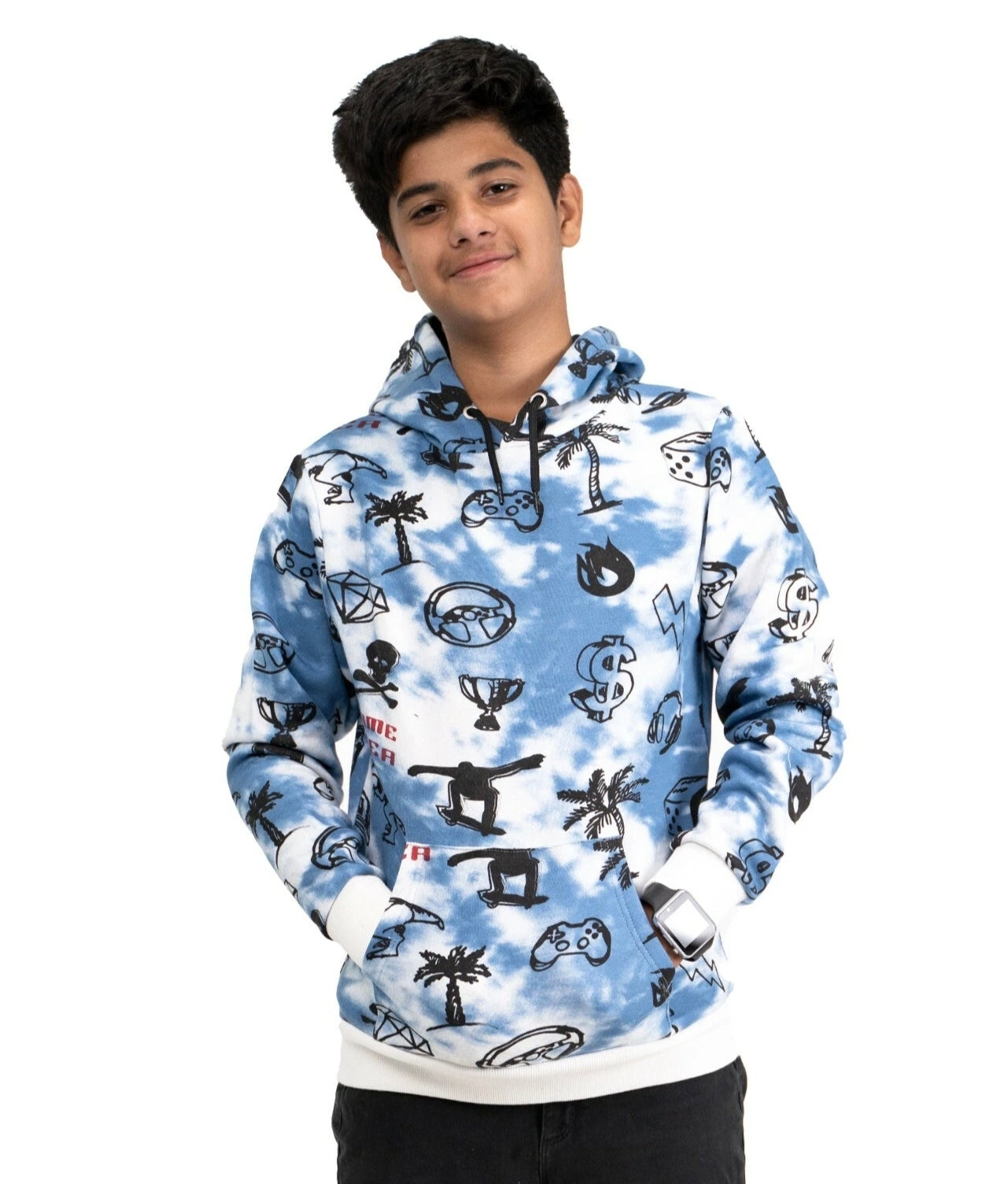 Gaming Vibes Skating Hooded Sweatshirt