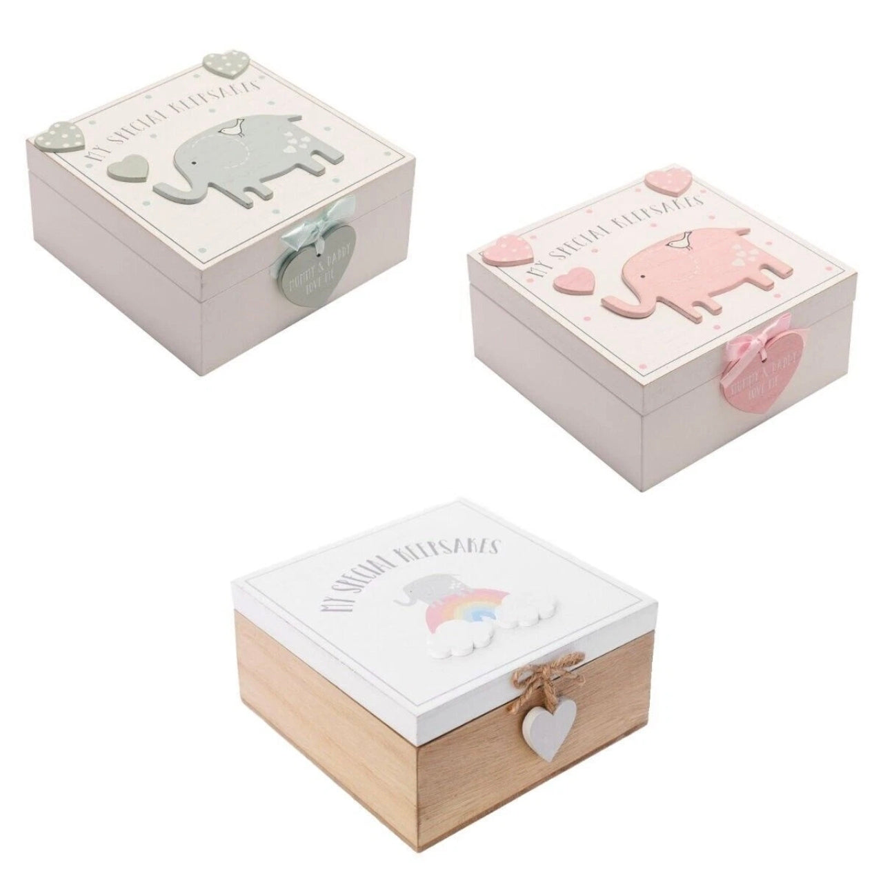 Beautiful Wooden Baby Keepsake Box