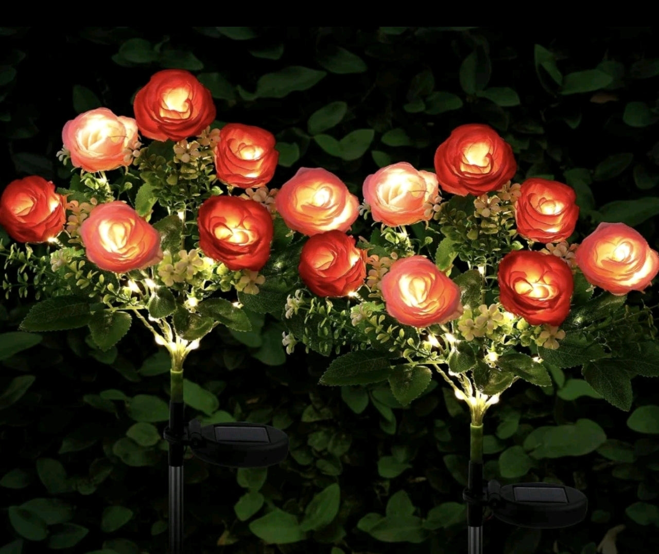 2pk Solar Flower Stake Lights