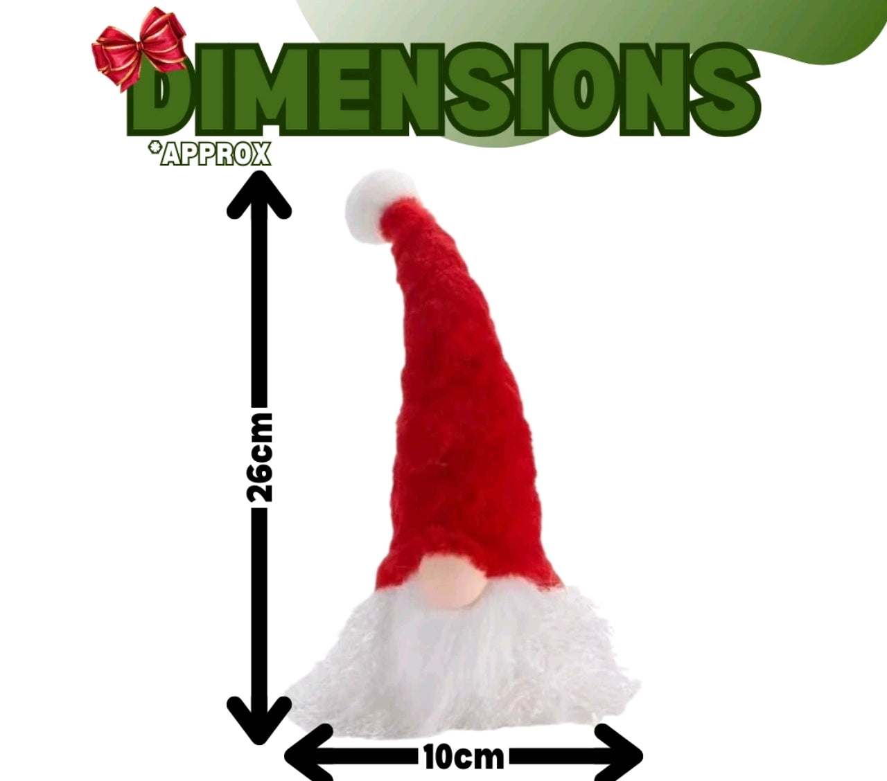 26cm Light Up Festive Gonk