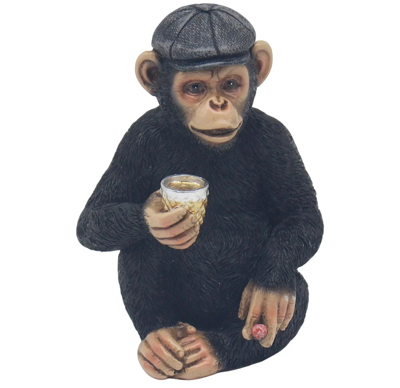 Cheeky Monkey Flat Cap & Drink Ornament