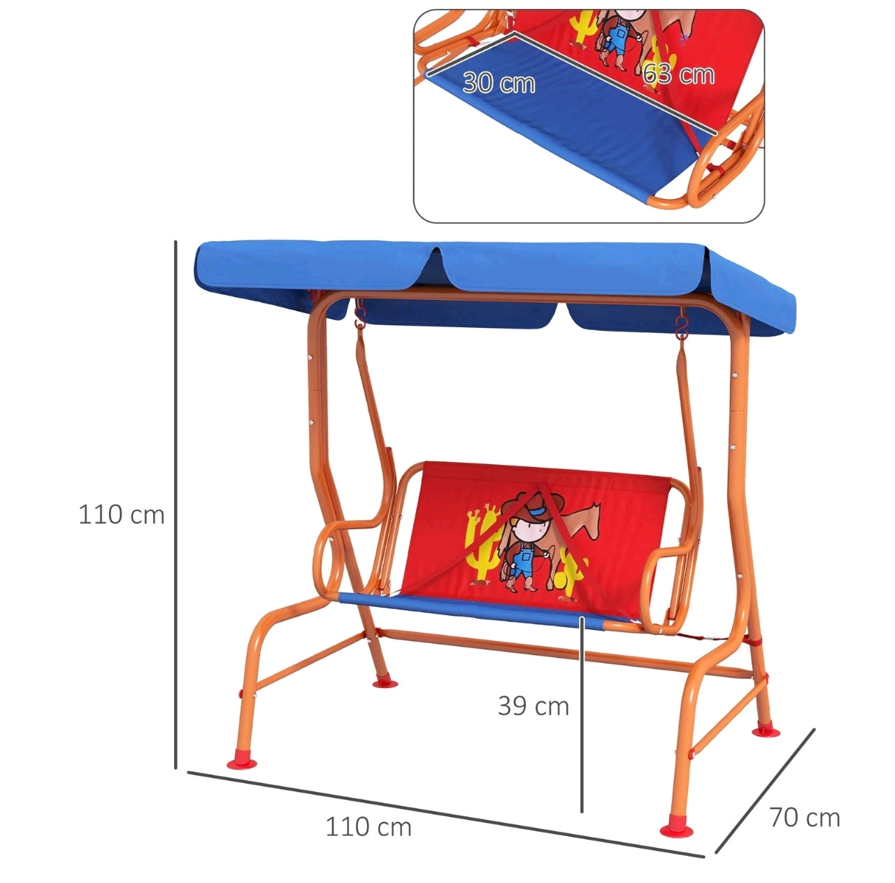 Children's Cowboy Swing Seat