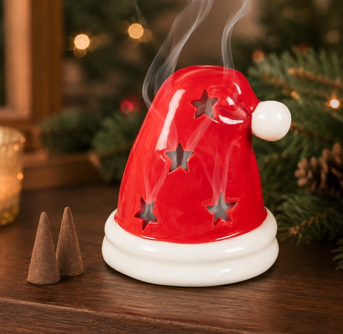 Santa Hat Incense Burner
