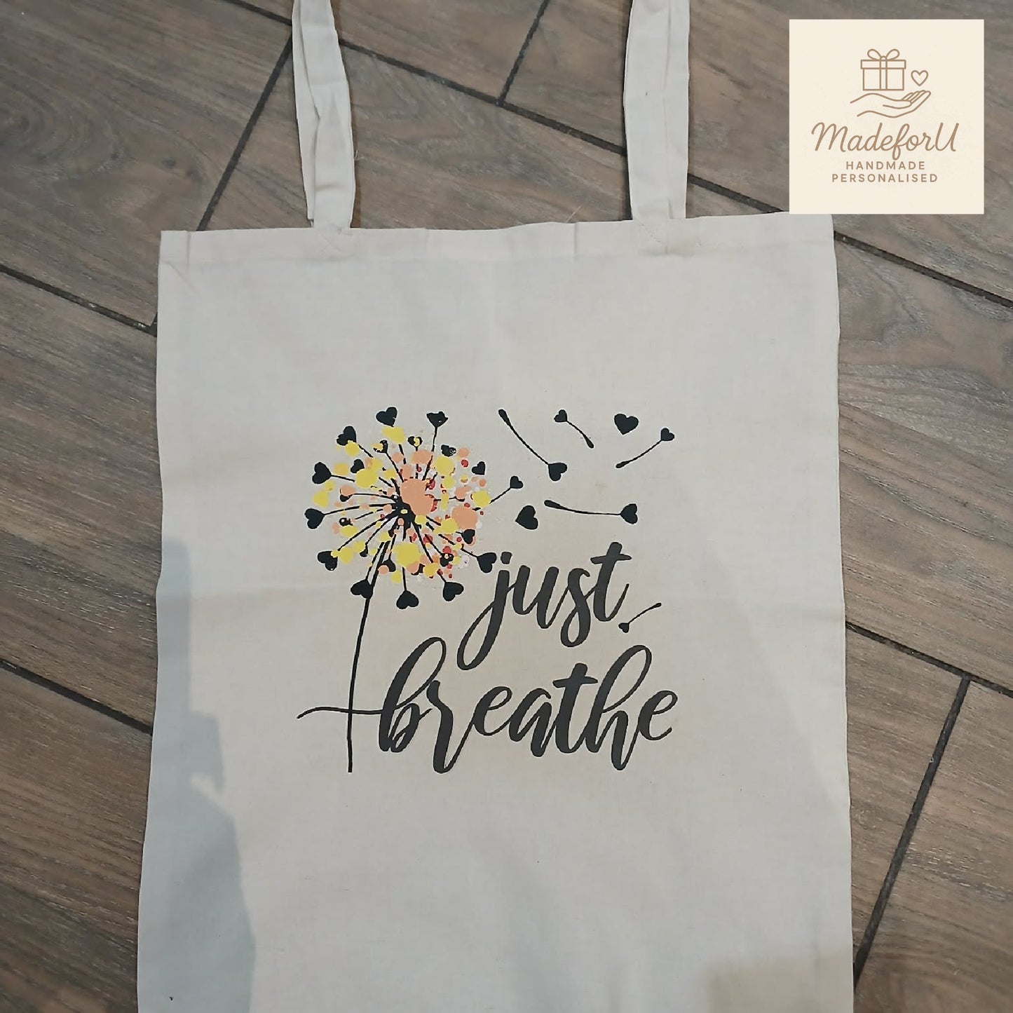 Just Breathe Tote Bag