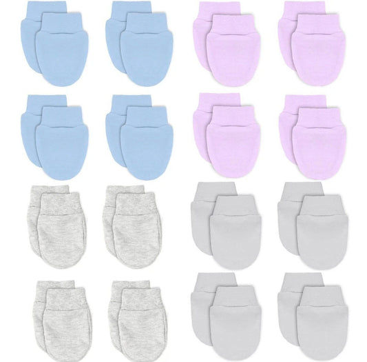 4 Pairs Baby Scratch Mittens