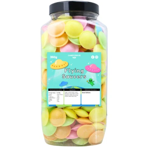Retro Sweet Jar Flying Saucers