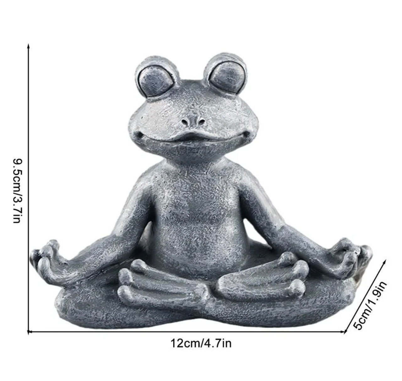 Meditating Frog Statue