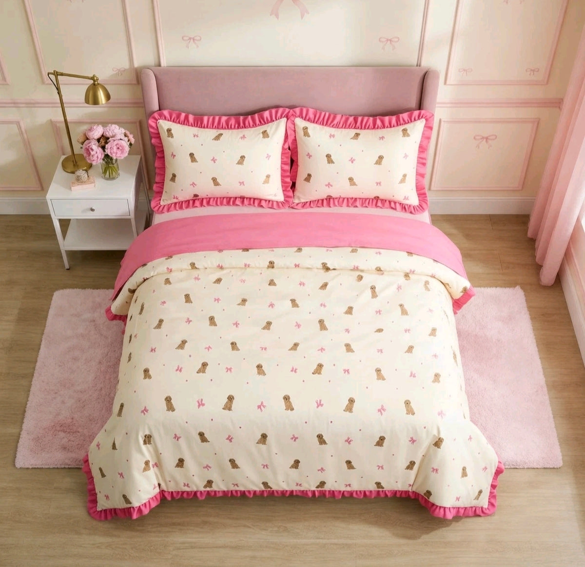 Puppies & Bows Bedding Sets
