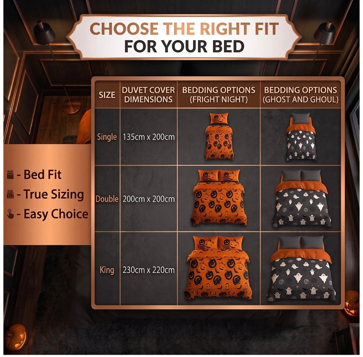 The Boo Crew Halloween Duvet Set