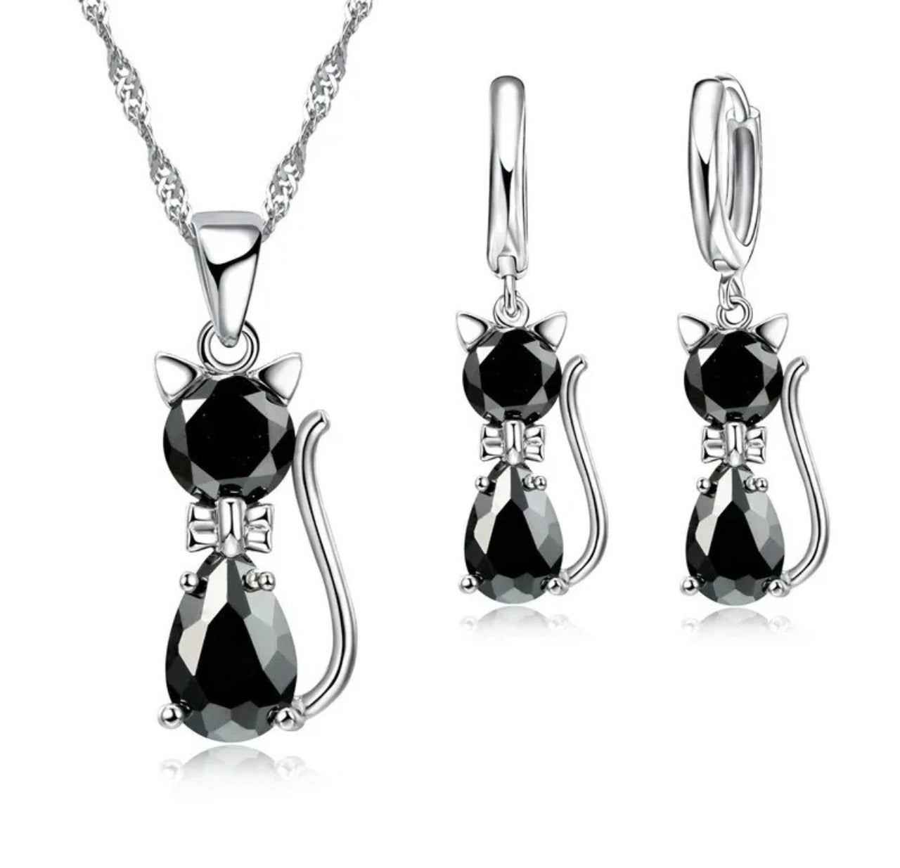 Cute Crystal Cat Set